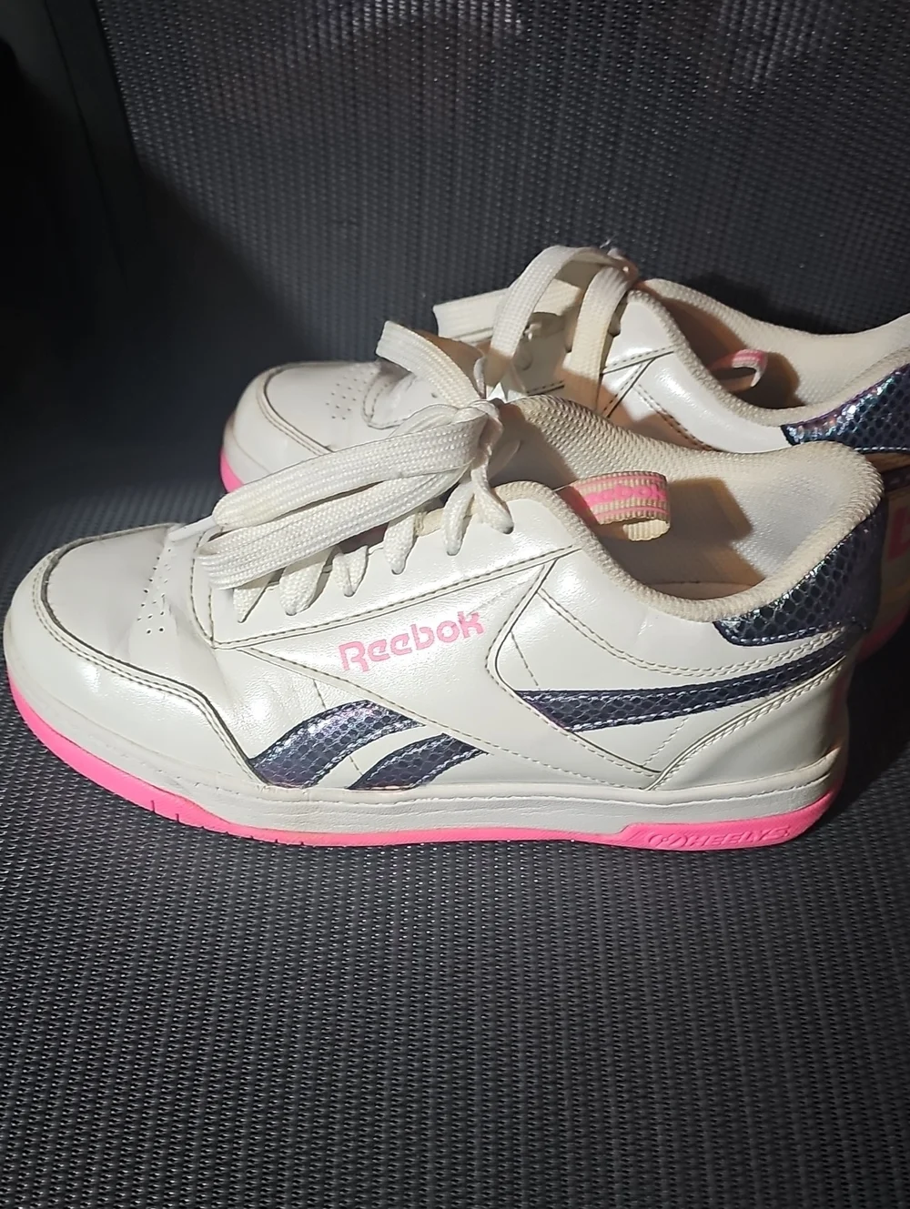 Reebok/Heelys Sneakers with Pink and Navy Accents